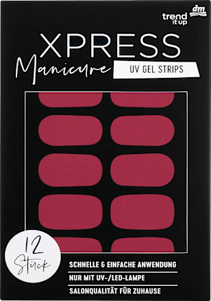 UV Gel Nail Foils XPRESS Manicure 110 Berry Blossom, 12 pcs