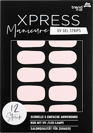 UV Gel Nail Foils XPRESS Manicure 120 Light Rosé, 12 pcs