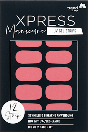 UV Gel Nail Foils XPRESS Manicure 140 Vintage Rose, 12 pcs