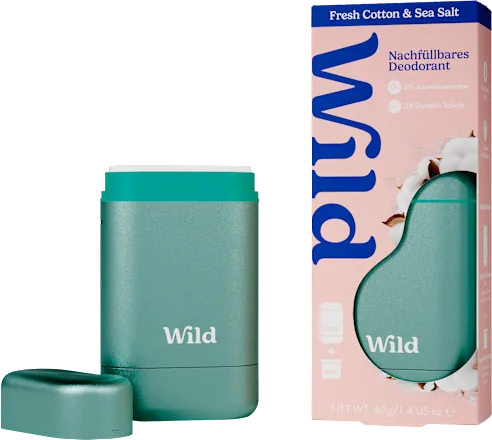 Deodorant stick Fresh Cotton & Sea Salt + refill pack, 40 g