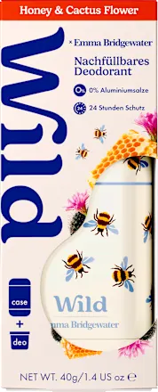 Honey & Cactus Flower deodorant stick + refill pack, 40 g