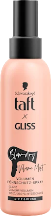 Hair dryer spray taft x Gliss Blow Dry Volume Mist, 150 ml