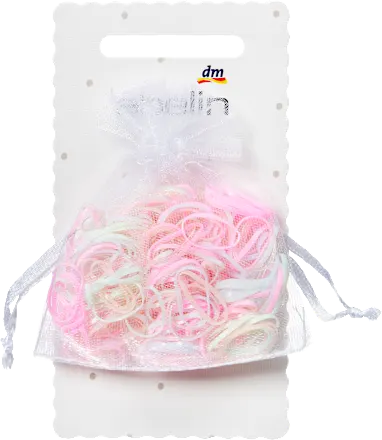Mini hair ties, assorted colors, 250 pieces