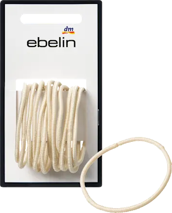 Thin, blonde hair ties, 12 pieces