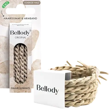 Hair ties Original Champagne Beige, 4 pcs