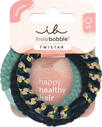 TWISTAR Blue Balance hair ties, 3 pcs