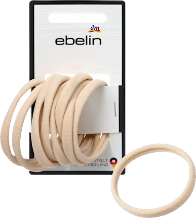 Soft, blonde hair ties, 9 pieces