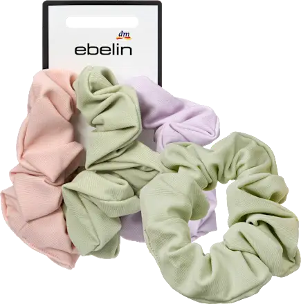 Sport scrunchies made of bikini fabric, lilac/pink/green, 3 pieces