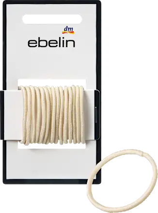 Small, thin, blonde hair ties, 15 pieces