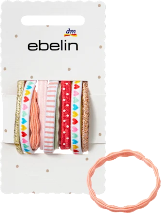 Hair ties, assorted colors, 10 pieces