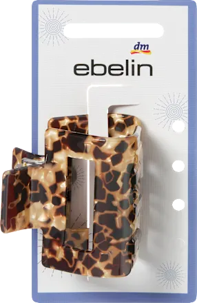 Hair clip with cut-out, leopard look, 1 piece