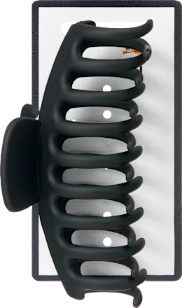 Large hair clip, black, 1 pc.