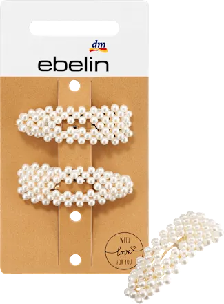 Pearl hair clips, 2 pieces