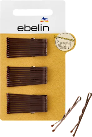 Short brown hair clips, 30 pieces