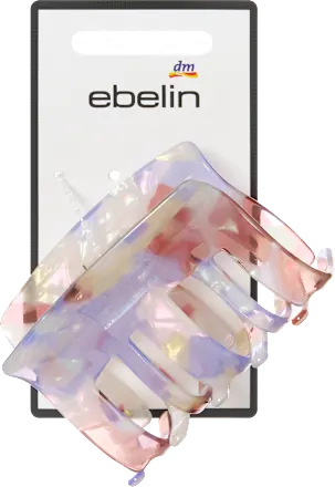 Hair clip terrazzo look, purple, 1 pc