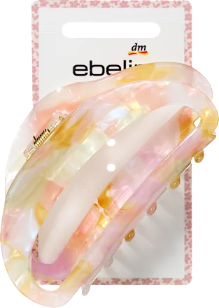 Hair clip with cut-out, colorful, 1 piece