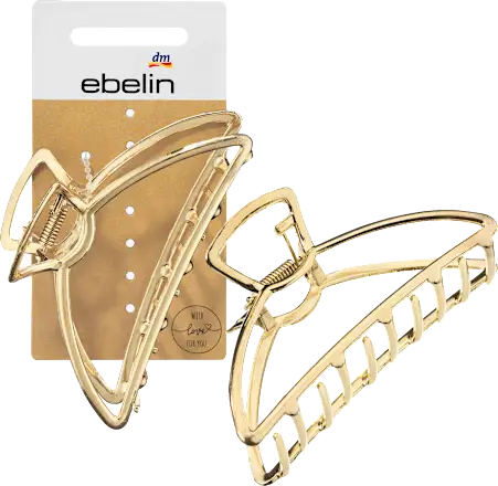 Hair clip metal gold look, 1 piece