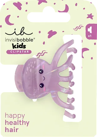 Hair clip Clipstar children Octopus Splash, 1 pc