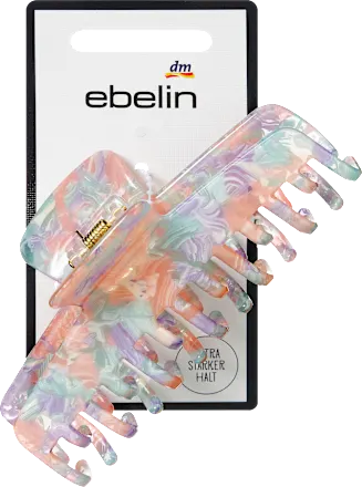 Double-Teeth hair clip, pink/mint/lilac, 1 pc