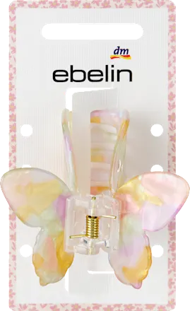 Butterfly hair clip, colorful, 1 pc.