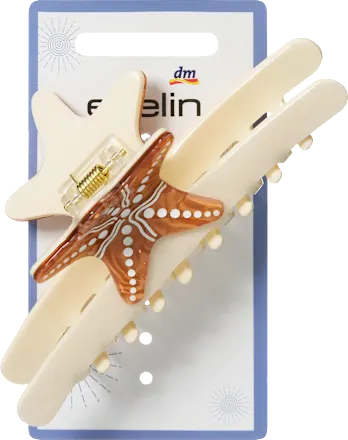 Starfish hair clip, cream, 1 pc.