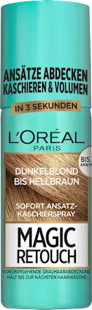 Root touch spray for dark blonde to light brown hair, 75 ml