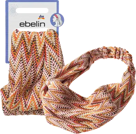 Hairband with ethnic pattern, brown, 1 pc.