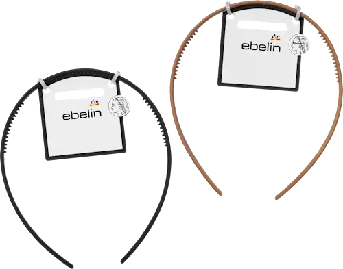 Curved headband, black/brown, 1 pc.