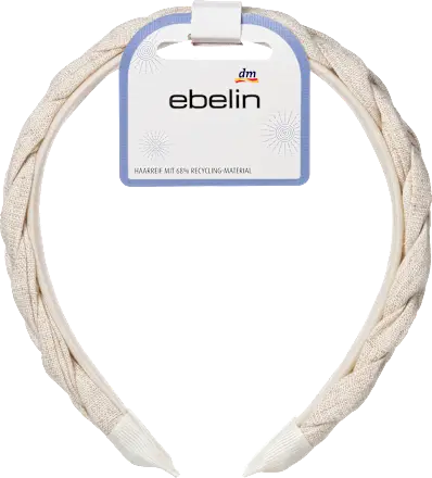 Braided headband, beige, 1 pc.