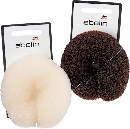Hair donut small, blonde/brown, 1 piece