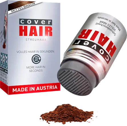 Hair thickening fibers, medium brown, 14 g
