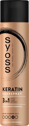 Keratin 3-in-1 hairspray, 400 ml