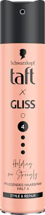 Hairspray taft x Gliss Holding me Strongly, 250 ml
