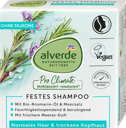 Solid shampoo with rosemary oil and sea salt, 60 g