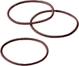 Thin brown hair ties, 12 pieces - Image 2