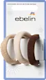 Hair ties, cream/brown, 3 pieces - Image 2