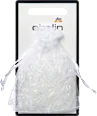 Mini hair ties in organza bags, transparent, 250 pieces - Image 2