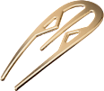 Hair pin, gold look, 1 pc. - Image 3