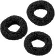 Thick black hair ties, 3 pieces - Image 3