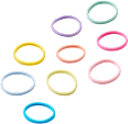 Hair ties, pink/multicolored mix, 9 pieces - Image 4