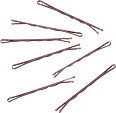 Hair slider, midi, brown, 27 pieces - Image 4