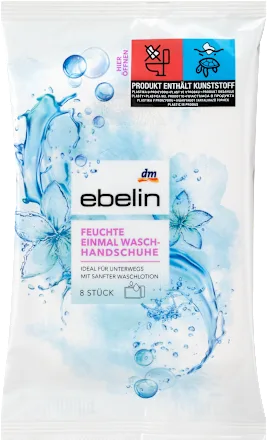 Wash mitts, wet once, 8 pieces