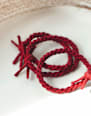 Hair ties, burgundy red, 4 pieces - Image 5