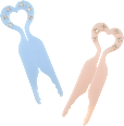 Hairpins, pastel, 2 pcs - Image 2
