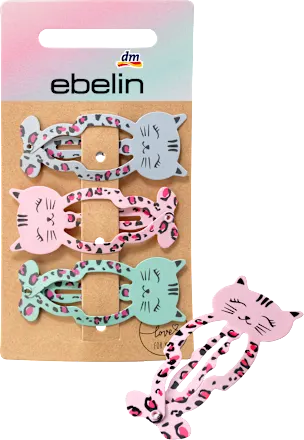Animal-themed hair clips, 3 pieces