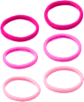 Hair ties, pink/multicolored mix, 9 pieces - Image 5