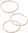 Thick, blonde hair ties, 9 pieces - Image 3