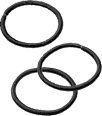 Thick black hair ties, 9 pieces - Image 3