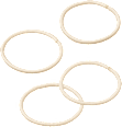 Small, thin, blonde hair ties, 15 pieces - Image 3