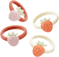 Hair ties with strawberries, 4 pcs - Image 3